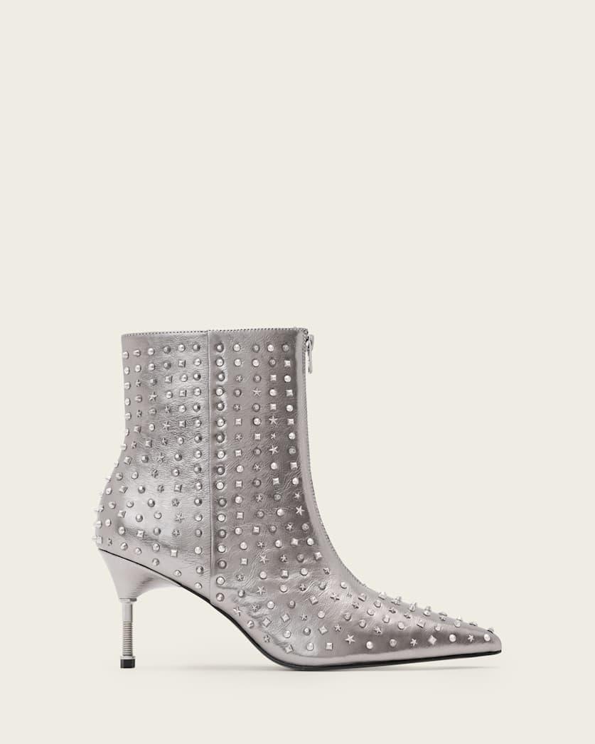 Natasha Studded Leather Boots by ALLSAINTS