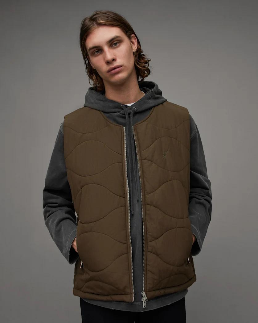 Nebular Ramskull Embroidered Vest by ALLSAINTS