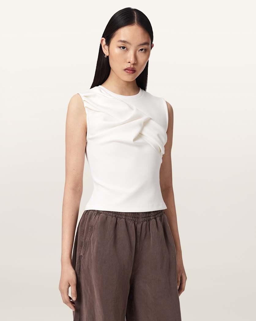 Nella Slim Fit Sleeveless Tank Top by ALLSAINTS