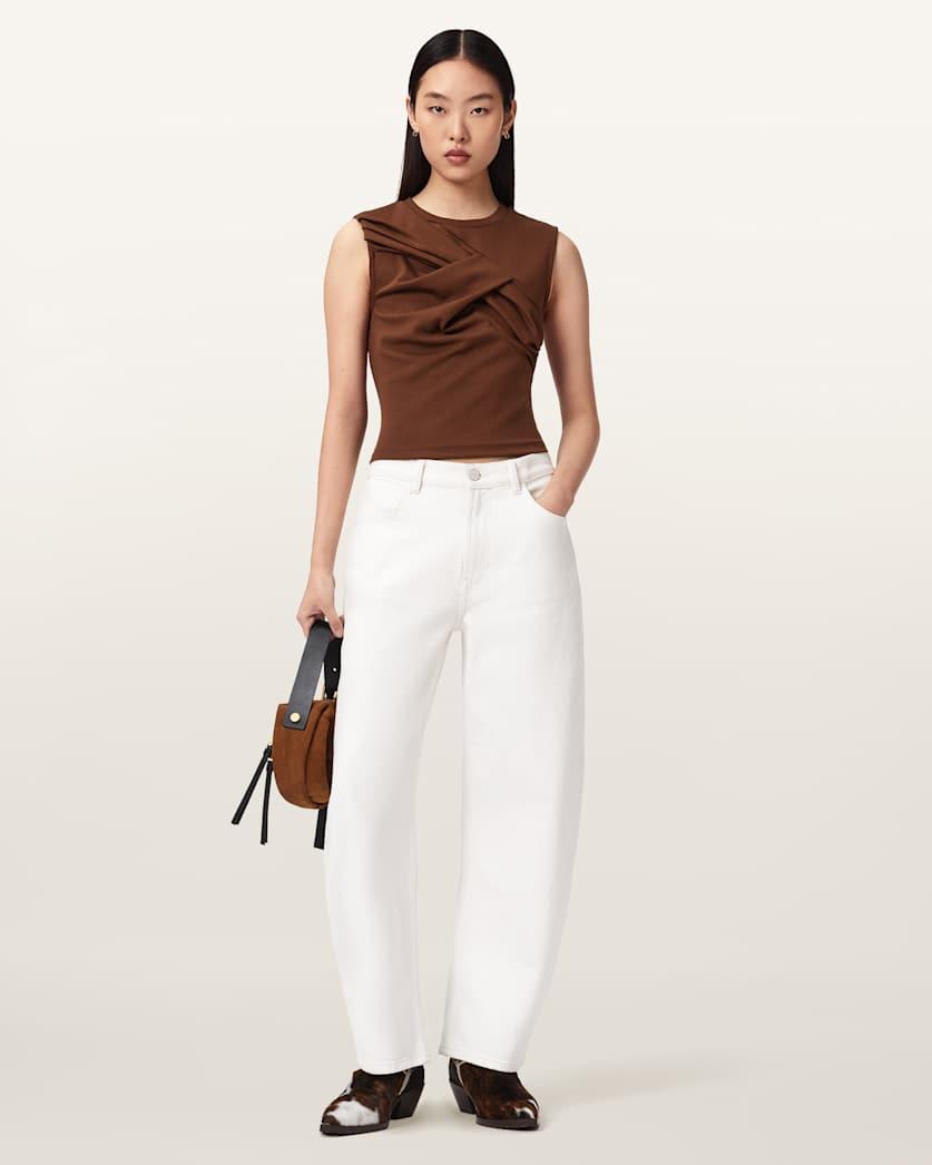 Nella Slim Fit Sleeveless Tank Top by ALLSAINTS
