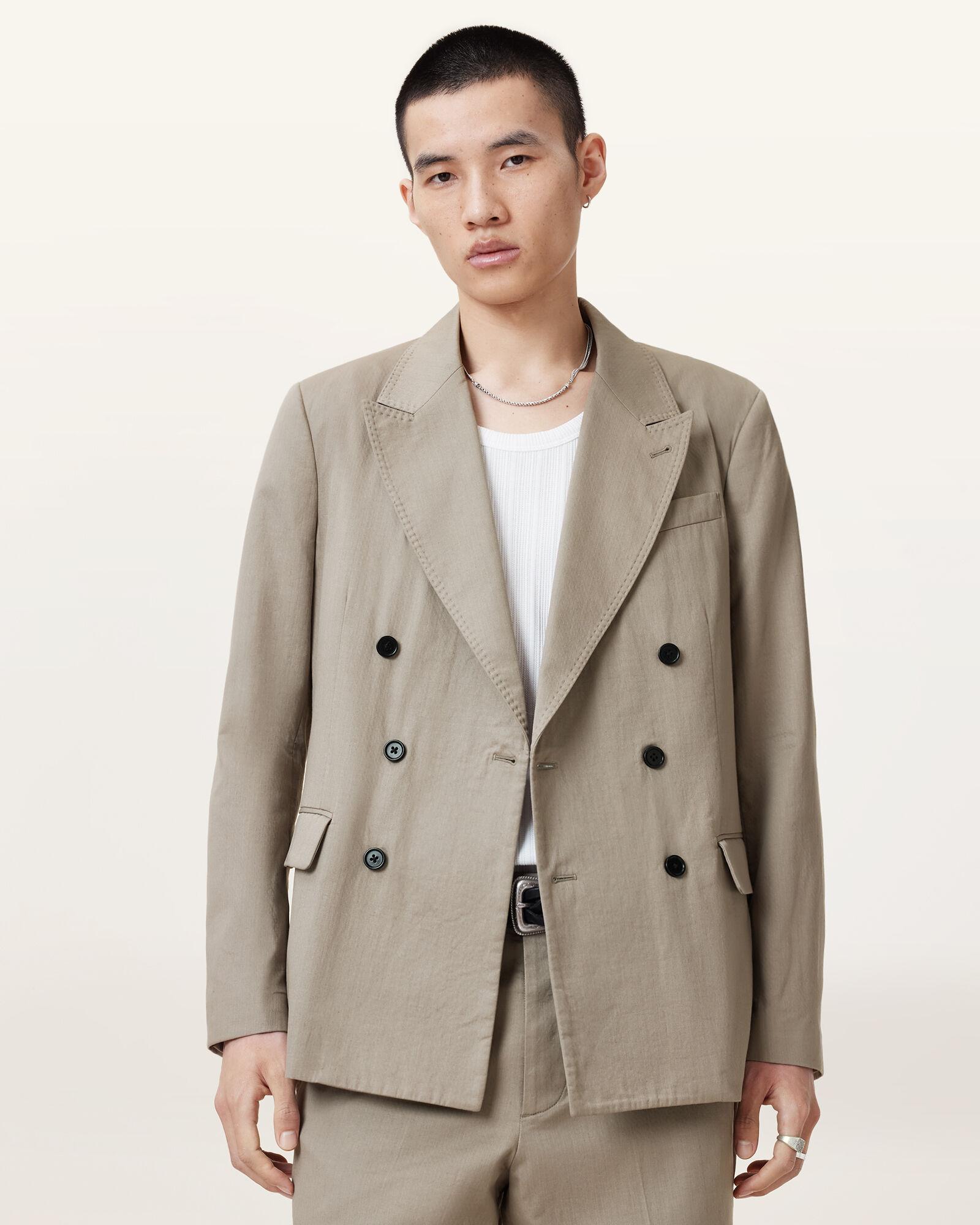 Newton Double Breasted Relaxed Blazer by ALLSAINTS