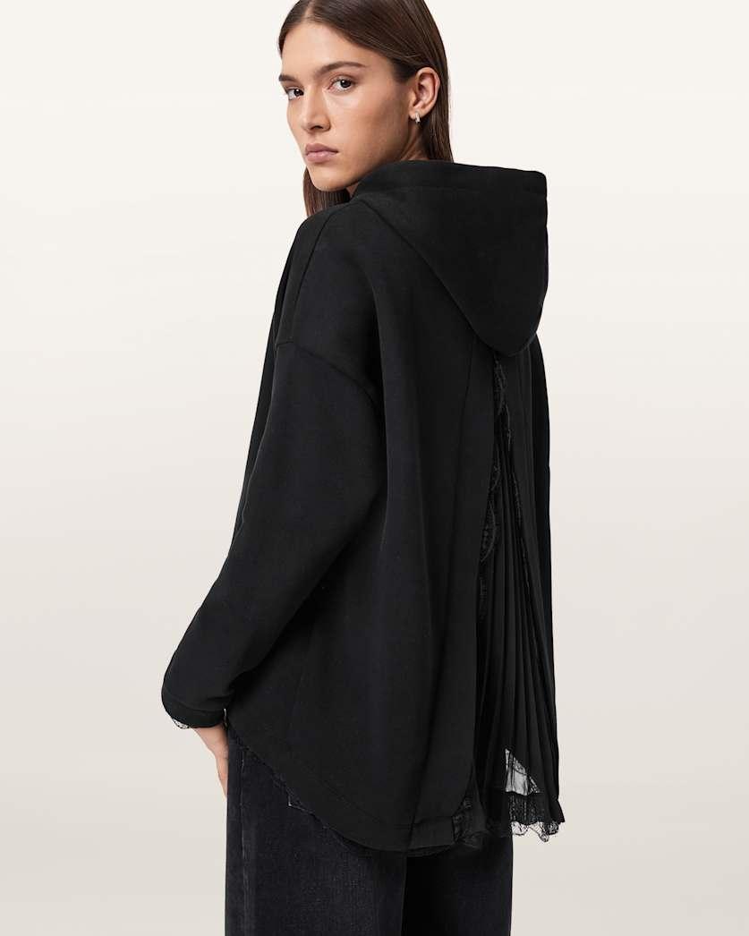 Nia Lace Relaxed Fit Hoodie by ALLSAINTS