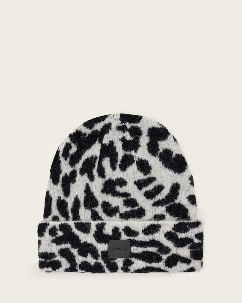 Nora Leopard Print Beanie by ALLSAINTS
