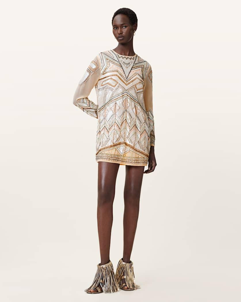 Noushka Embellished Mini Dress by ALLSAINTS