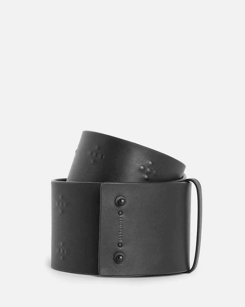 Nova Debossed Leather Waist Belt by ALLSAINTS