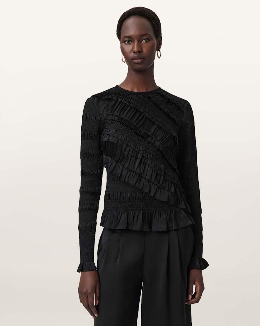 Nyla Long Sleeve Top by ALLSAINTS