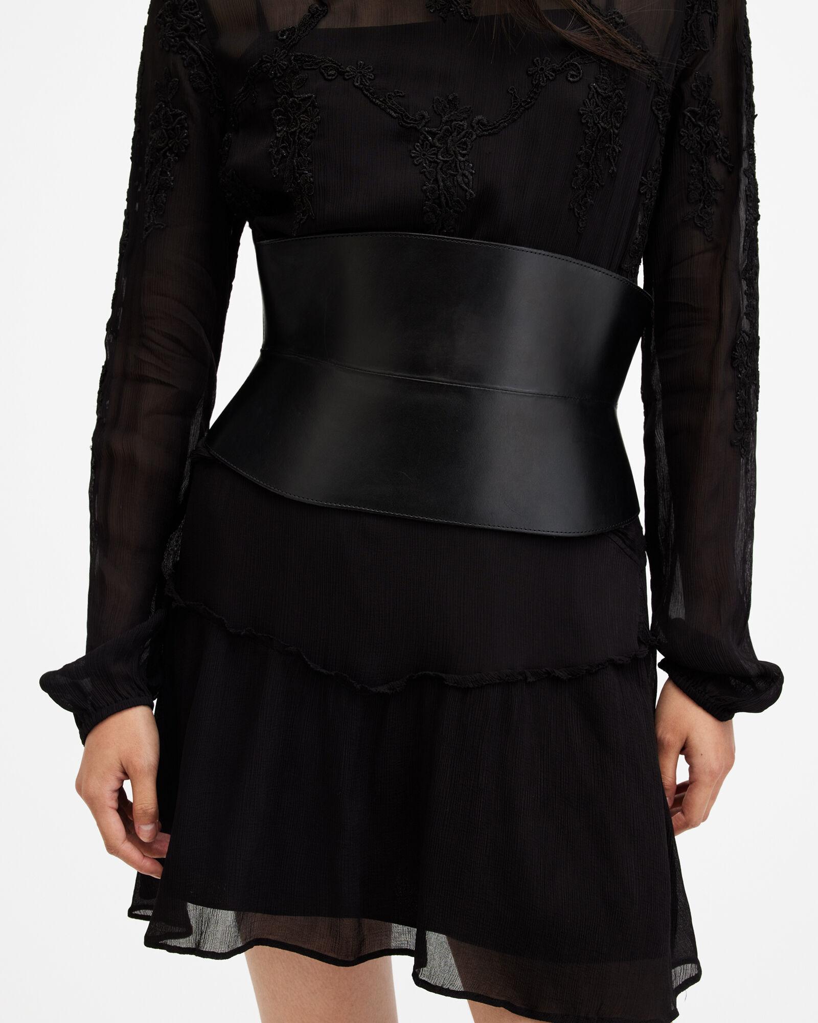 Oakleigh Leather Corset Belt by ALLSAINTS