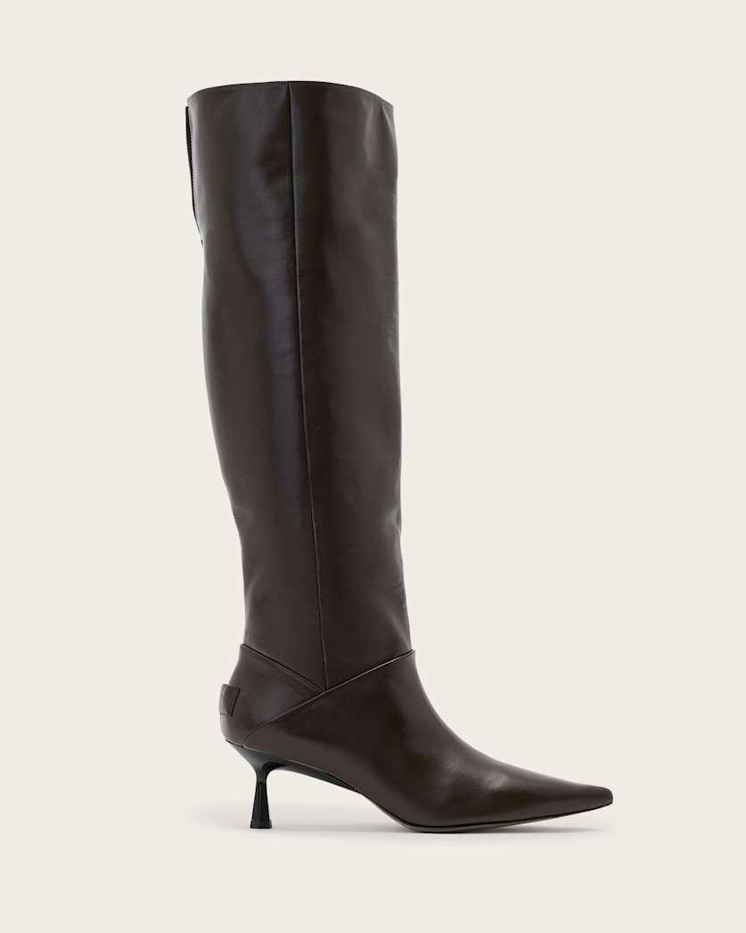 Odyssey Knee High Leather Boots by ALLSAINTS
