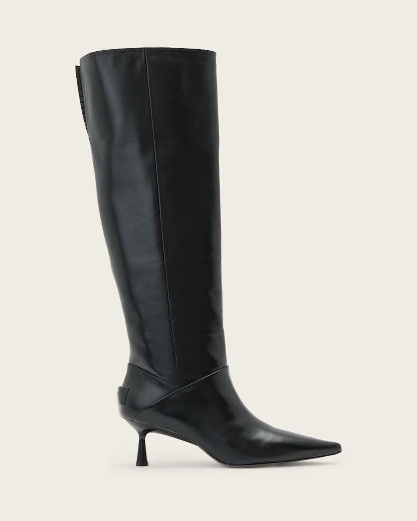Odyssey Knee High Leather Boots by ALLSAINTS