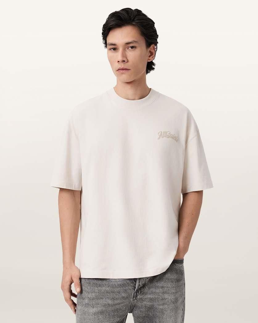 Odyssey Oversized Short Sleeve Crew T-Shirt by ALLSAINTS