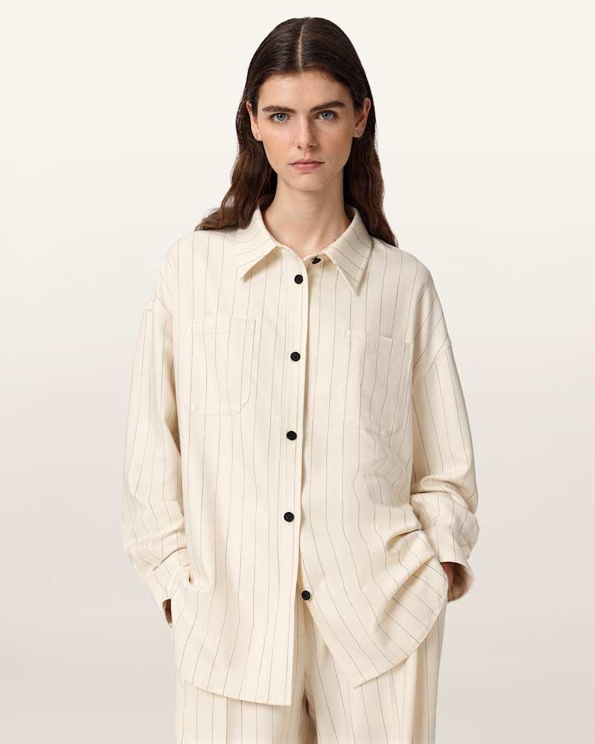 Olga Relaxed Fit Long Sleeve Shirt by ALLSAINTS