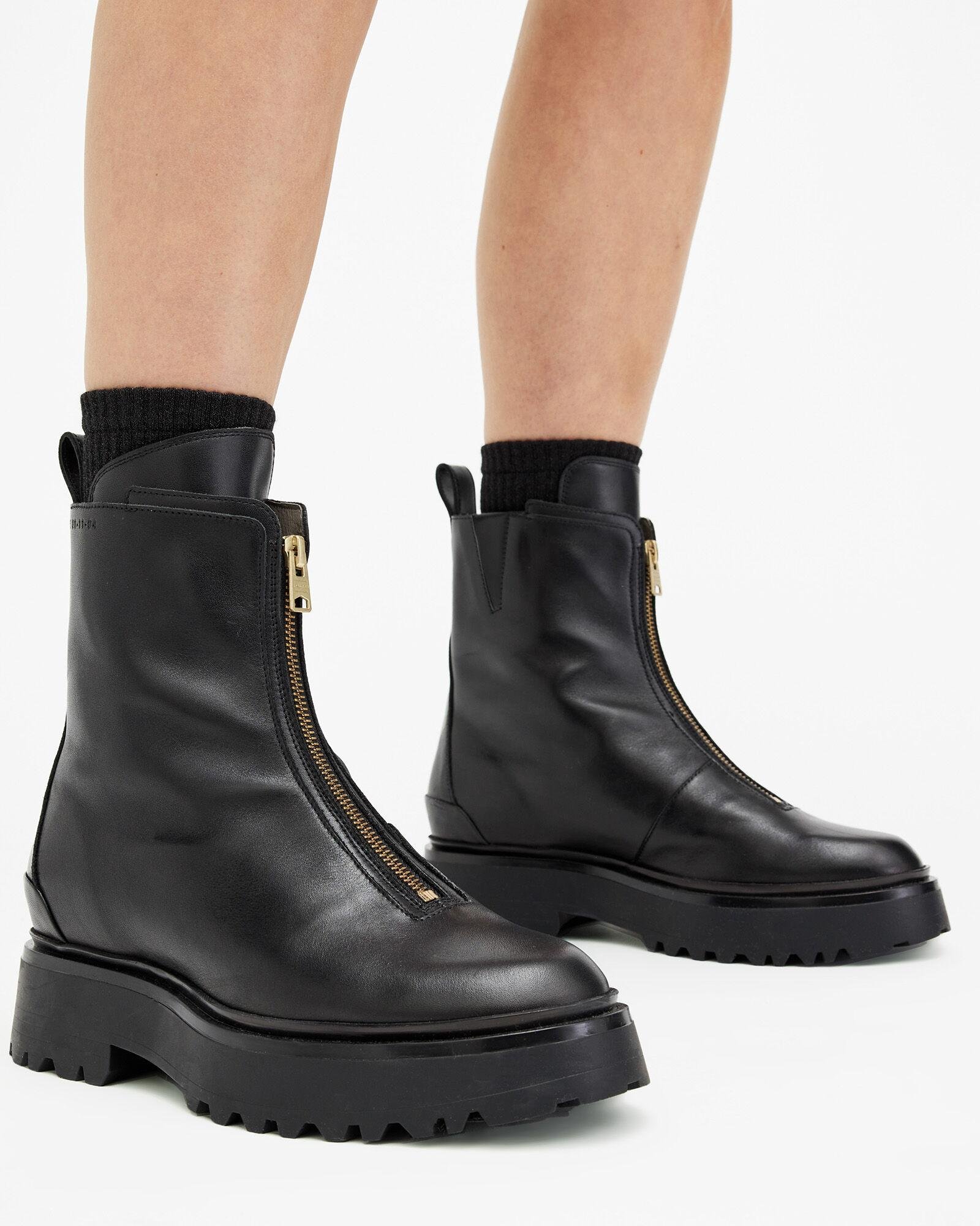 Ophelia Chunky Leather Chelsea Boots by ALLSAINTS