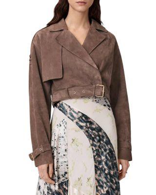 Ophelia Suede Crop Jacket by ALLSAINTS
