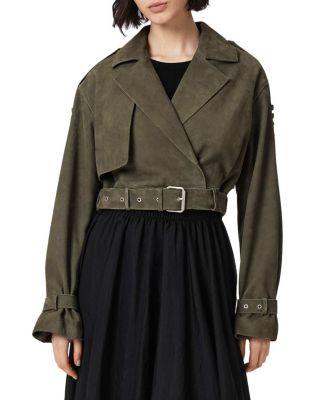 Ophelia Suede Crop Jacket by ALLSAINTS