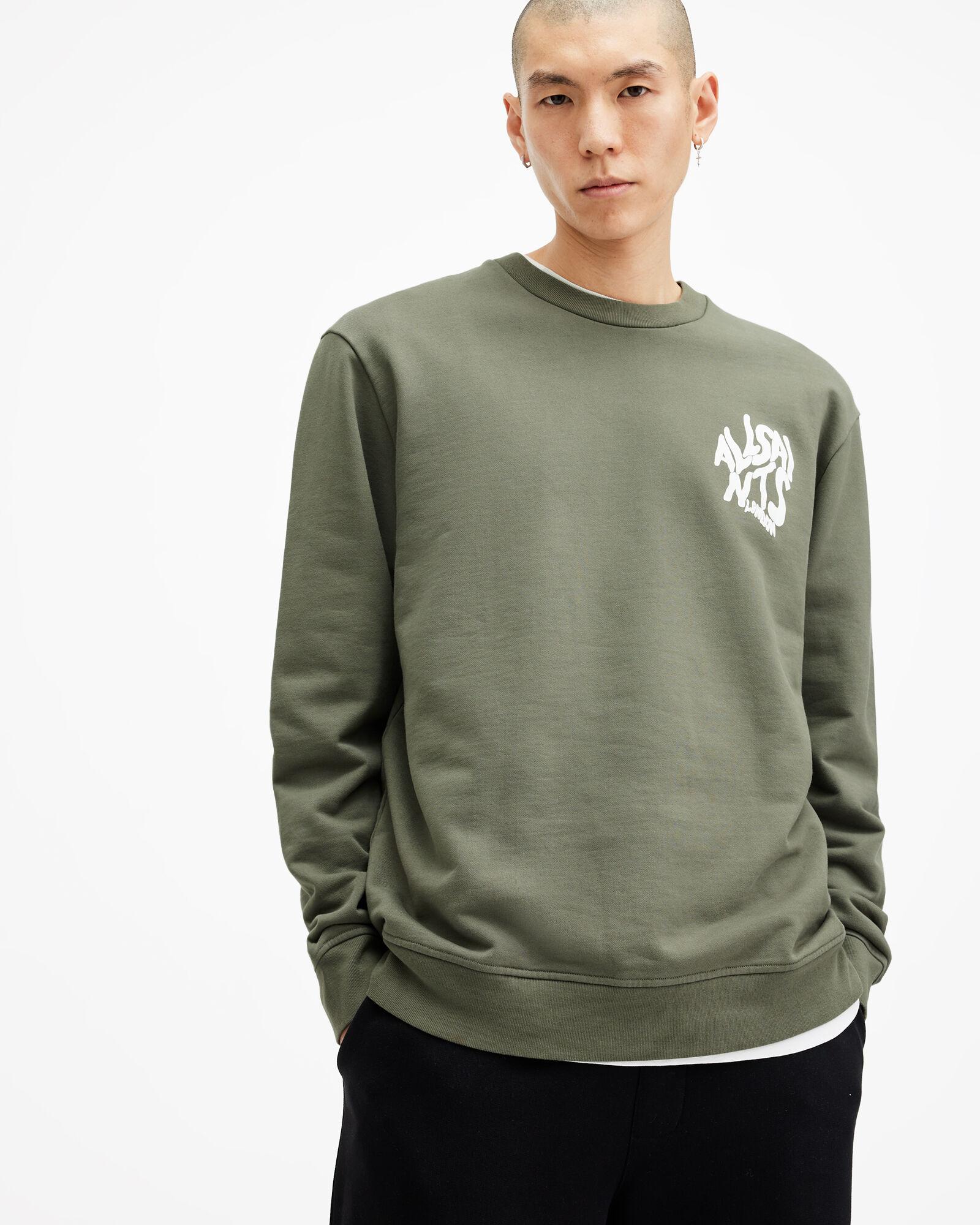 Orlando Logo Print Relaxed Fit Sweatshirt by ALLSAINTS