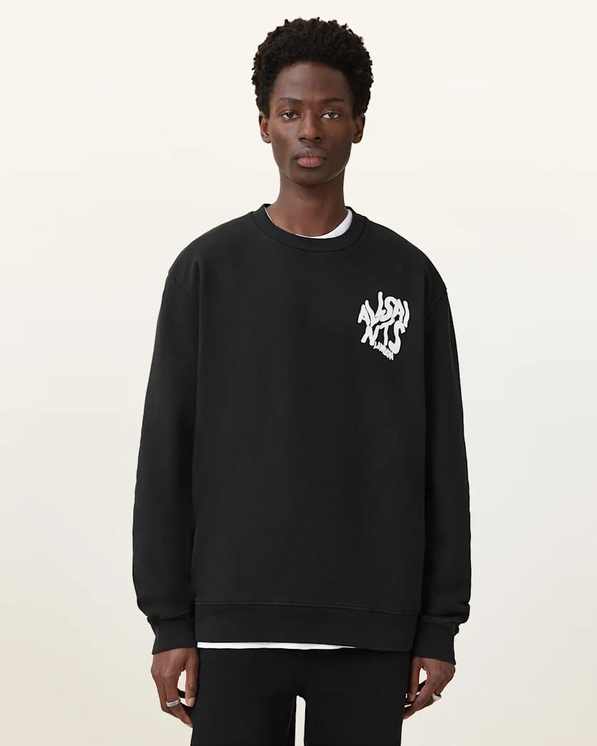 Orlando Oversized Crew Neck Sweatshirt by ALLSAINTS