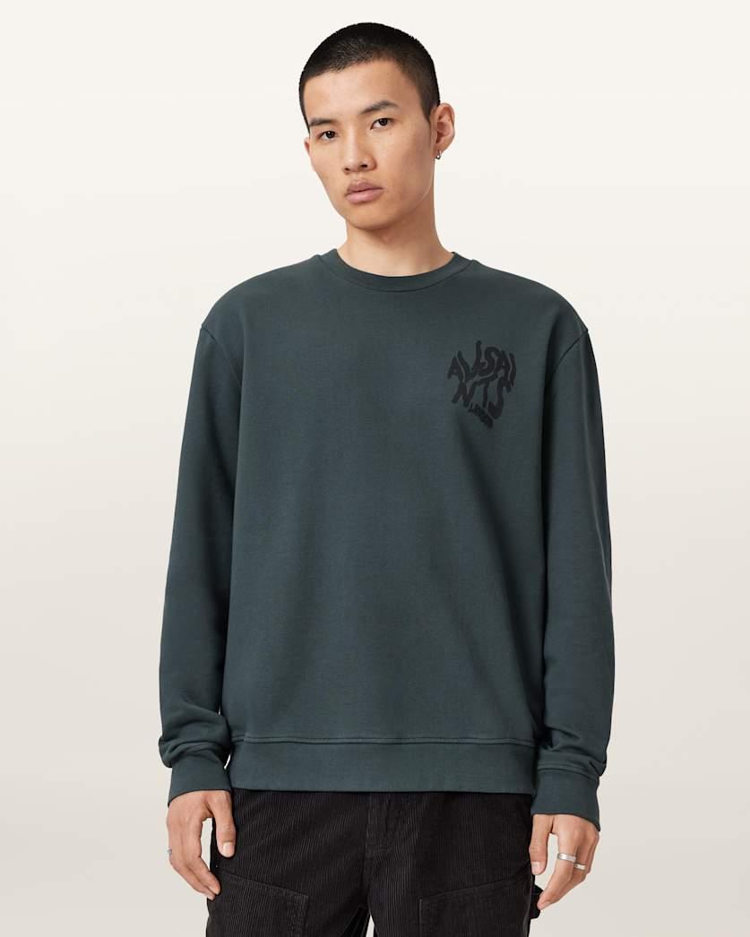Orlando Oversized Crew Neck Sweatshirt by ALLSAINTS