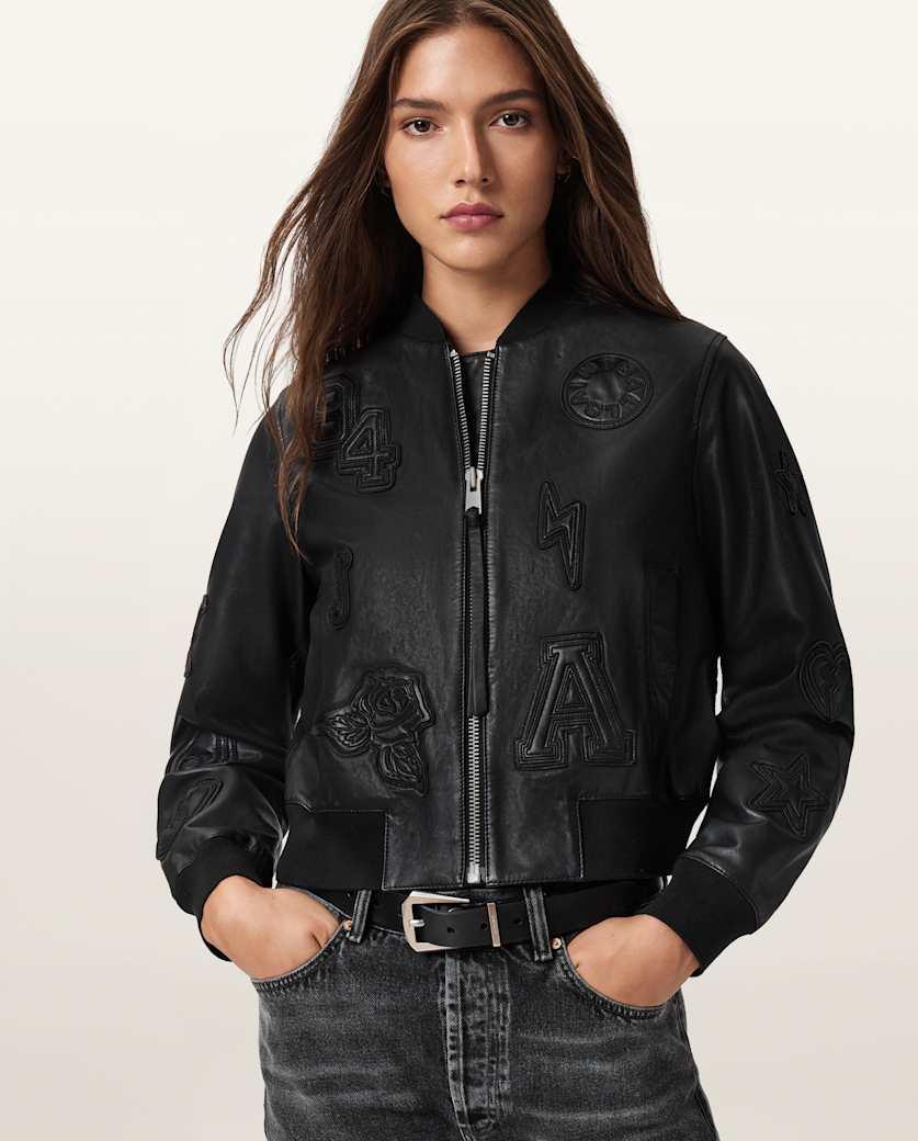 Orten 94 Leather Bomber Jacket by ALLSAINTS