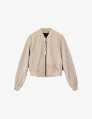 Orten Suede Bomber Jacket by ALLSAINTS