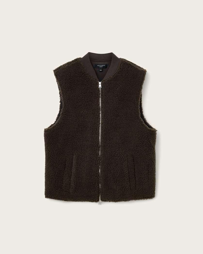 Otis Sherpa Boxy Vest by ALLSAINTS