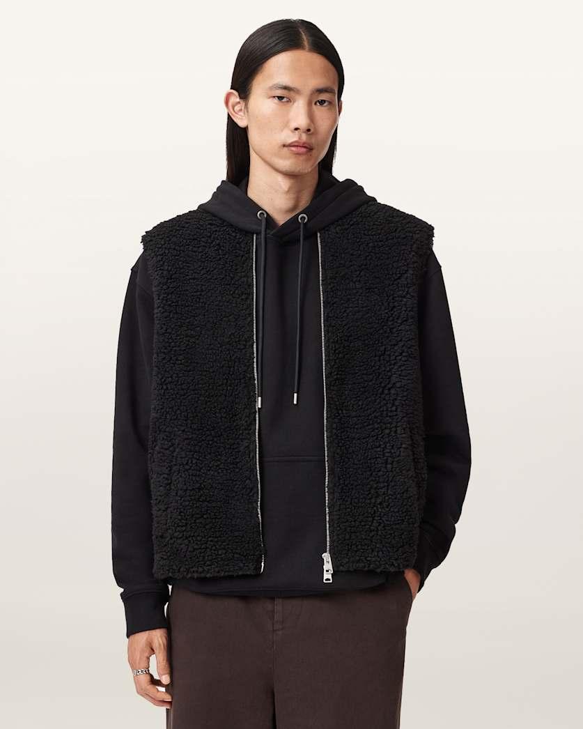 Otis Sherpa Boxy Vest by ALLSAINTS