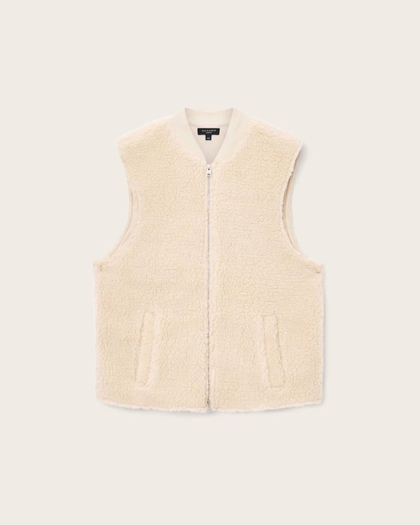 Otis Sherpa Boxy Vest by ALLSAINTS