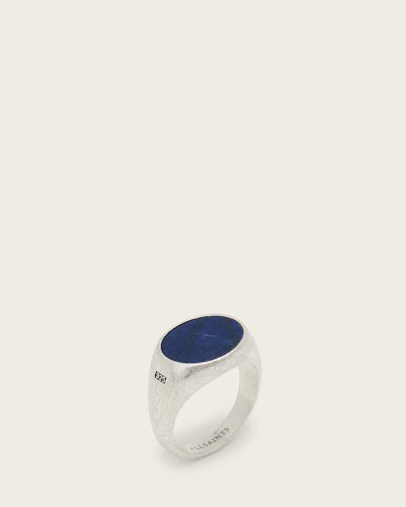 Owen Inky Blue Stone Sterling Silver Ring by ALLSAINTS
