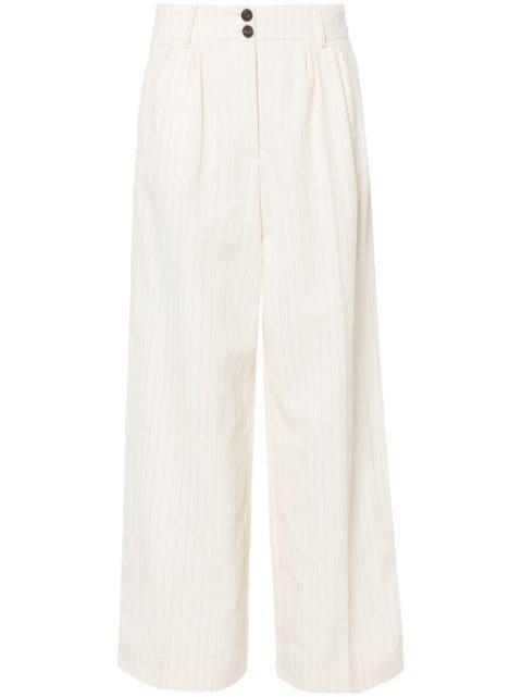 Payton striped twill trousers by ALLSAINTS