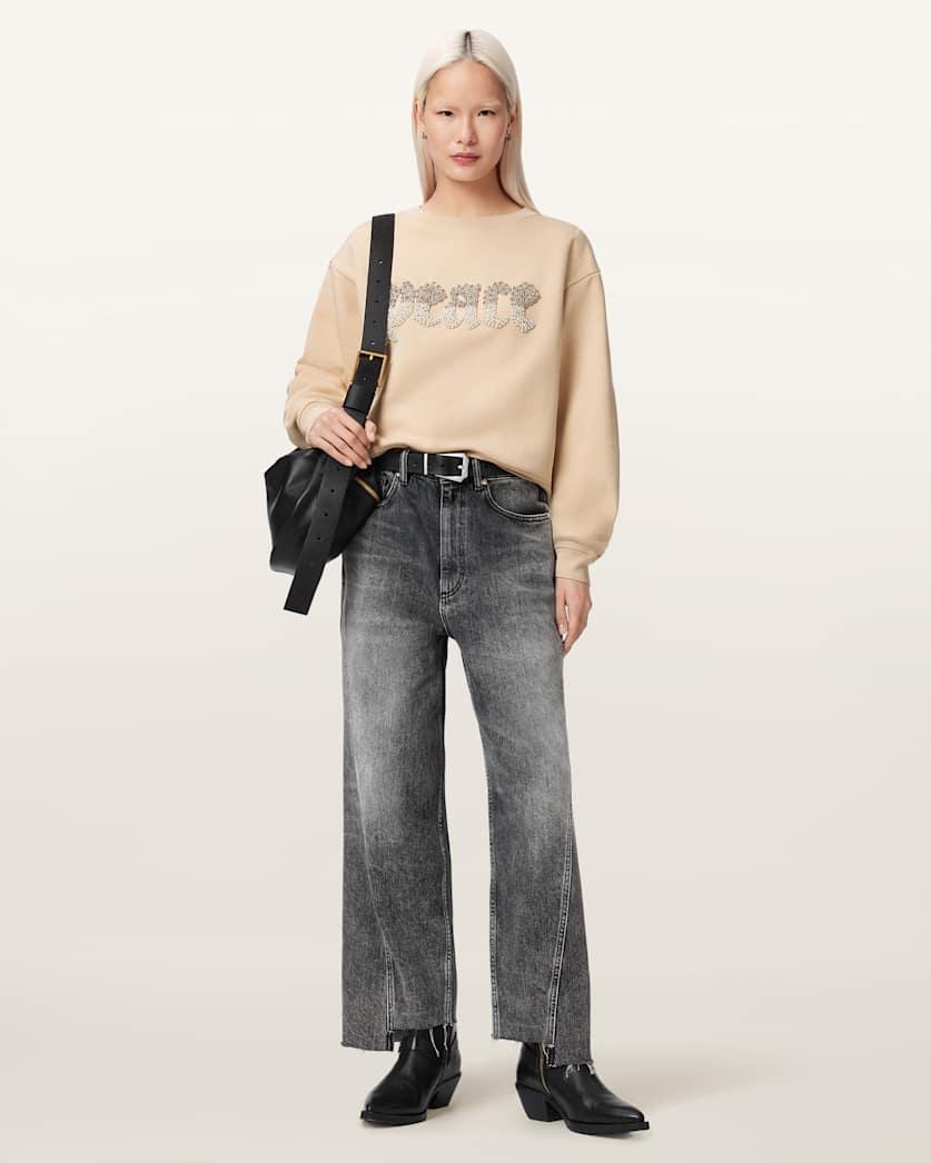 Peace Pippa Embellished Sweatshirt by ALLSAINTS