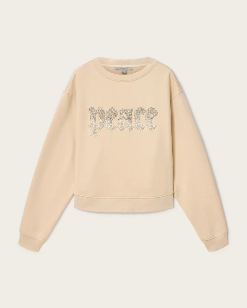 Peace Pippa Embellished Sweatshirt by ALLSAINTS