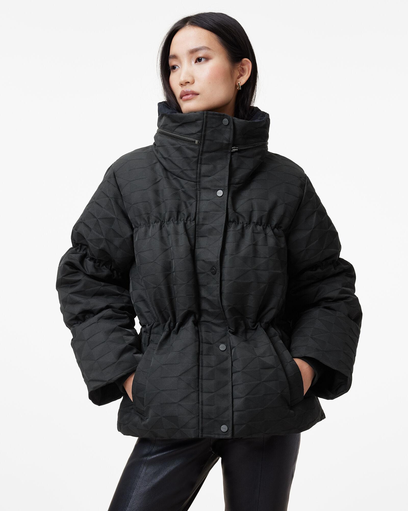 Peckham Geometric Jacquard Puffer Jacket by ALLSAINTS