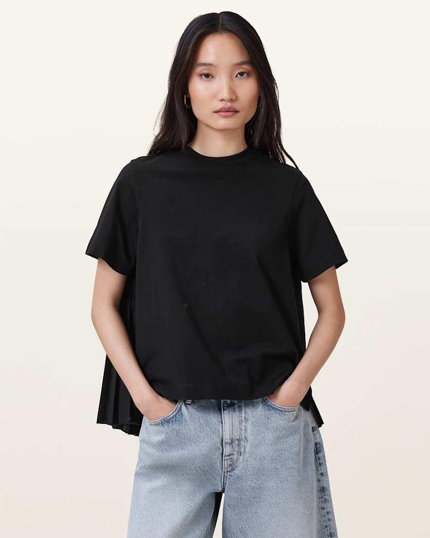 Pia Hybrid Mix T-Shirt by ALLSAINTS