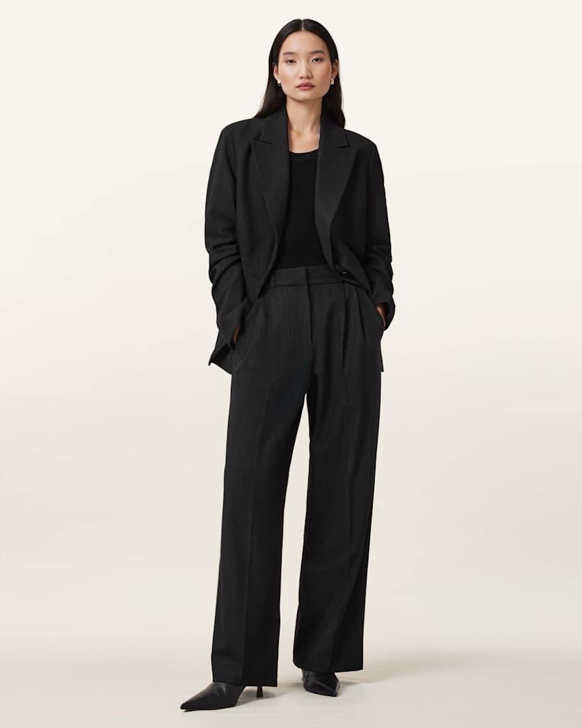 Pinnie Wide Leg Relaxed Fit Trousers by ALLSAINTS