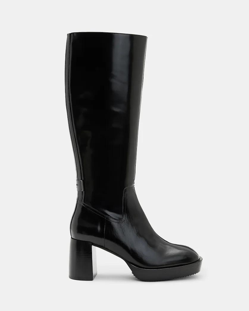 Pip Knee High Leather Boots by ALLSAINTS
