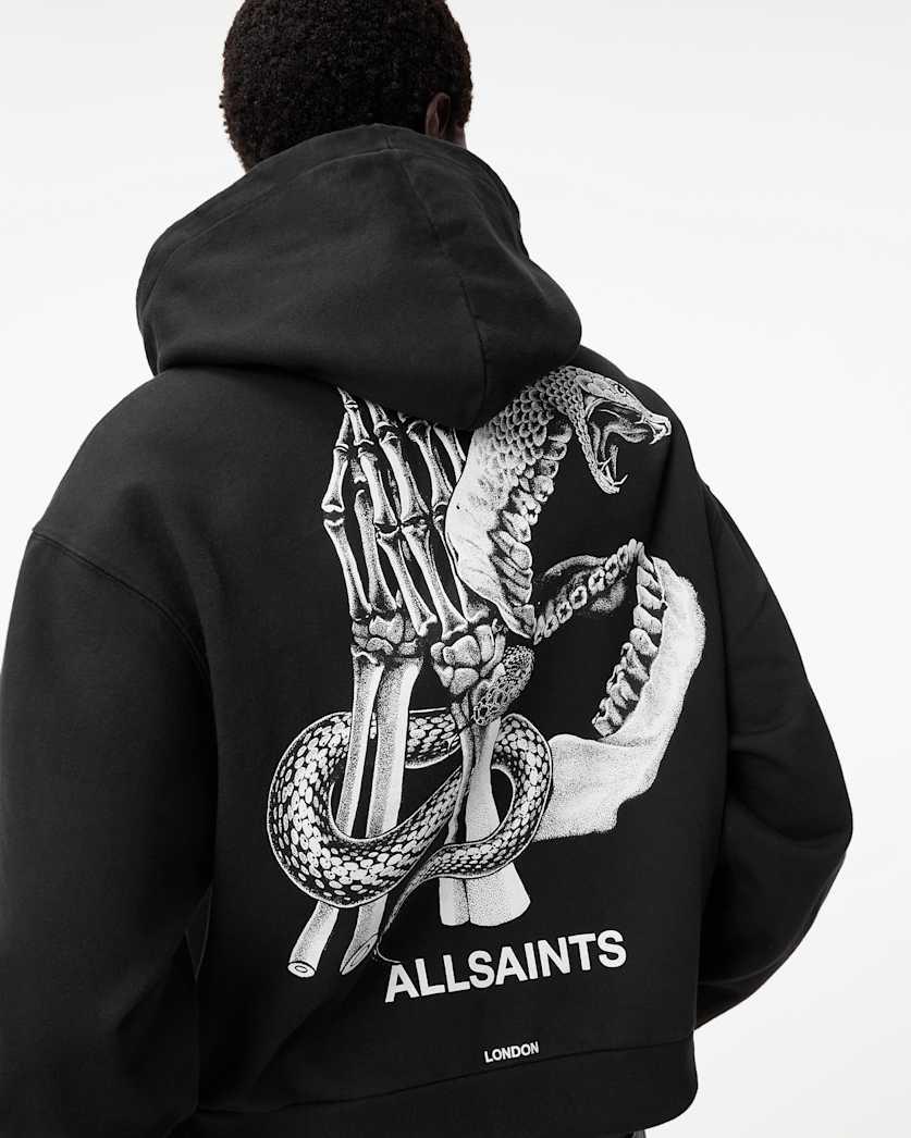 Pippa Asp Logo Relaxed Fit Hoodie by ALLSAINTS