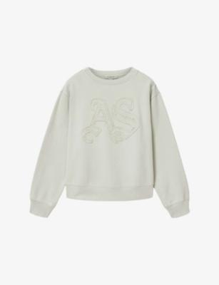 Pippa Snarl Logo-Embroidered Cotton Sweatshirt by ALLSAINTS