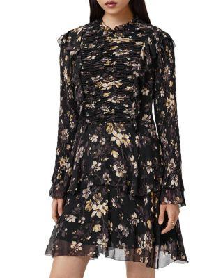 Portia Shirred Dress by ALLSAINTS