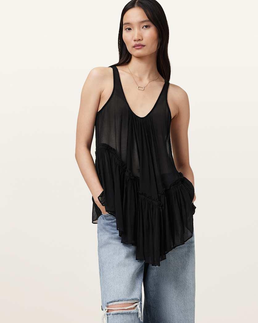 Rach Tiered Sheer Top by ALLSAINTS