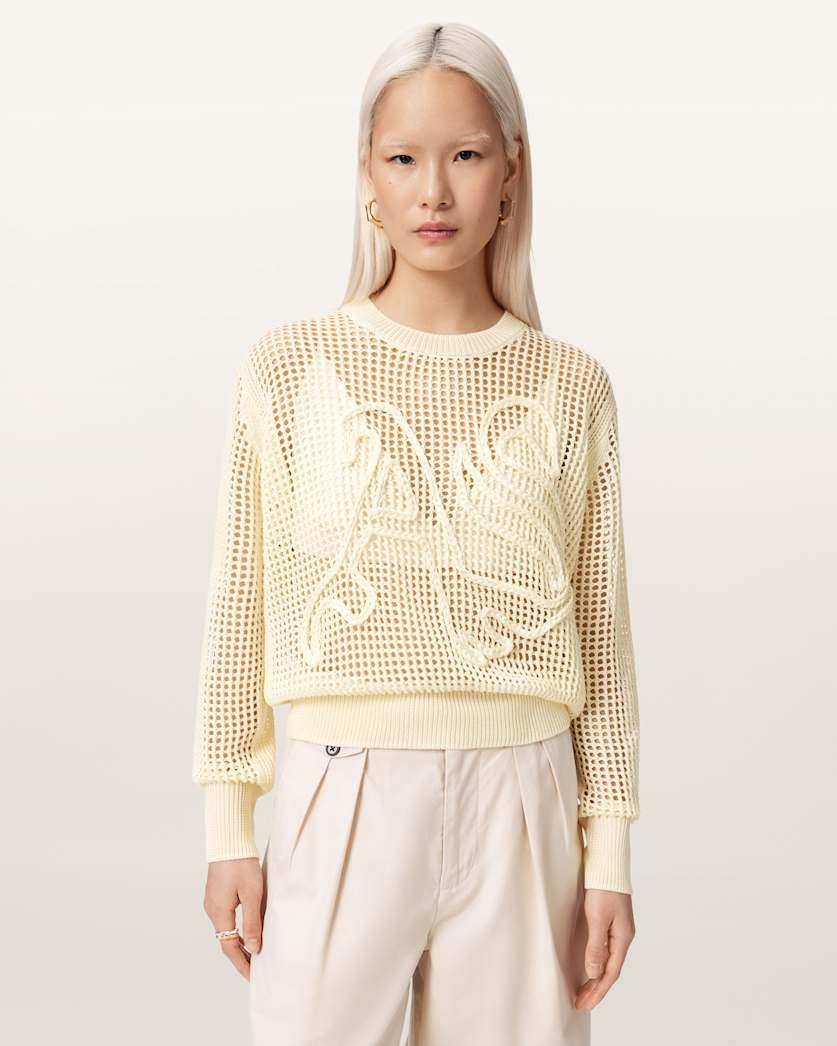 Raelyn Relaxed Fit Open Stitch Jumper by ALLSAINTS
