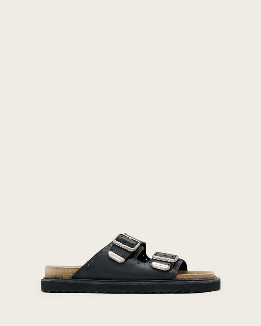 Randal Leather Buckle Sandals by ALLSAINTS