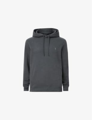 Raven Logo-Embroidered Regular-Fit Cotton Hoody by ALLSAINTS