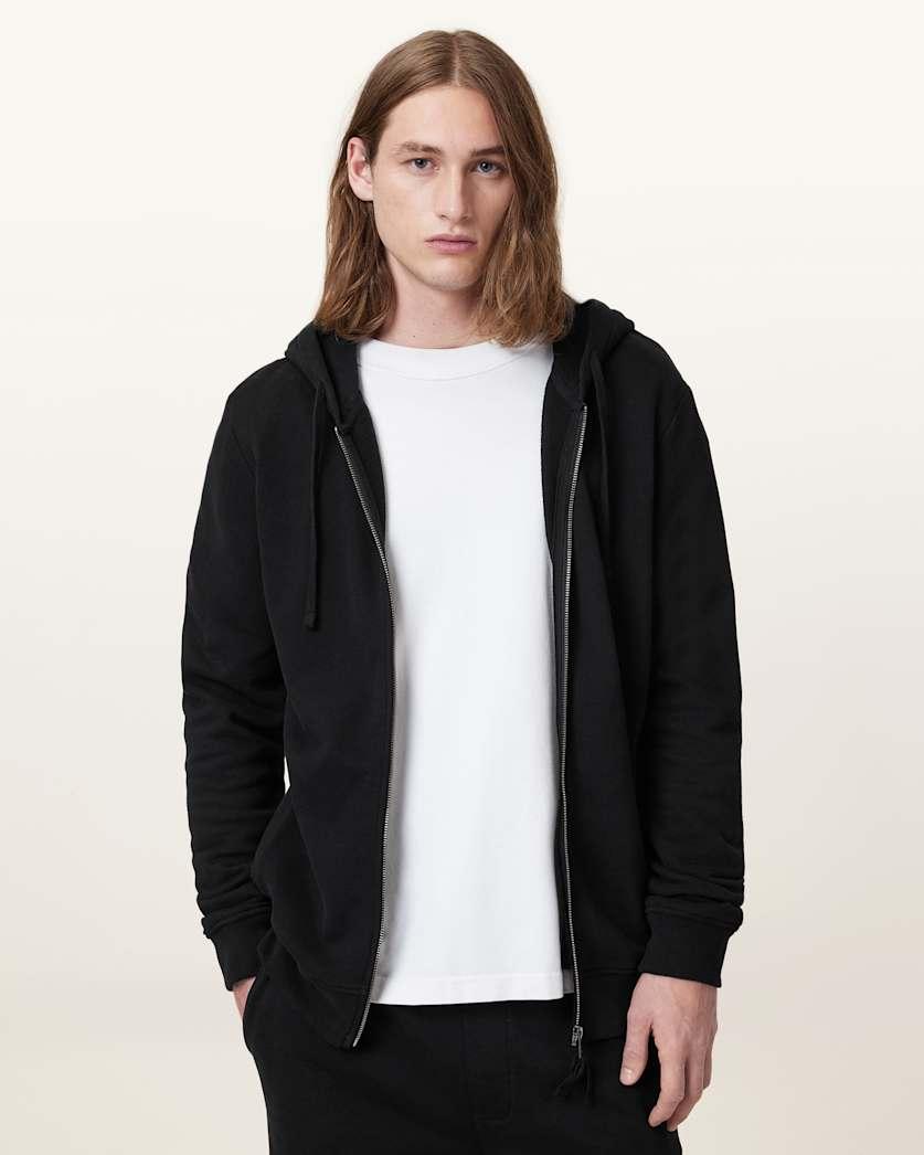 Raven Zip Up Ramskull Hoodie by ALLSAINTS