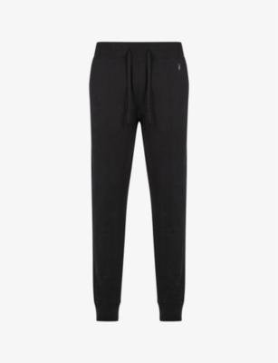 Raven logo-embroidered cuffed cotton-jersey jogging bottoms by ALLSAINTS
