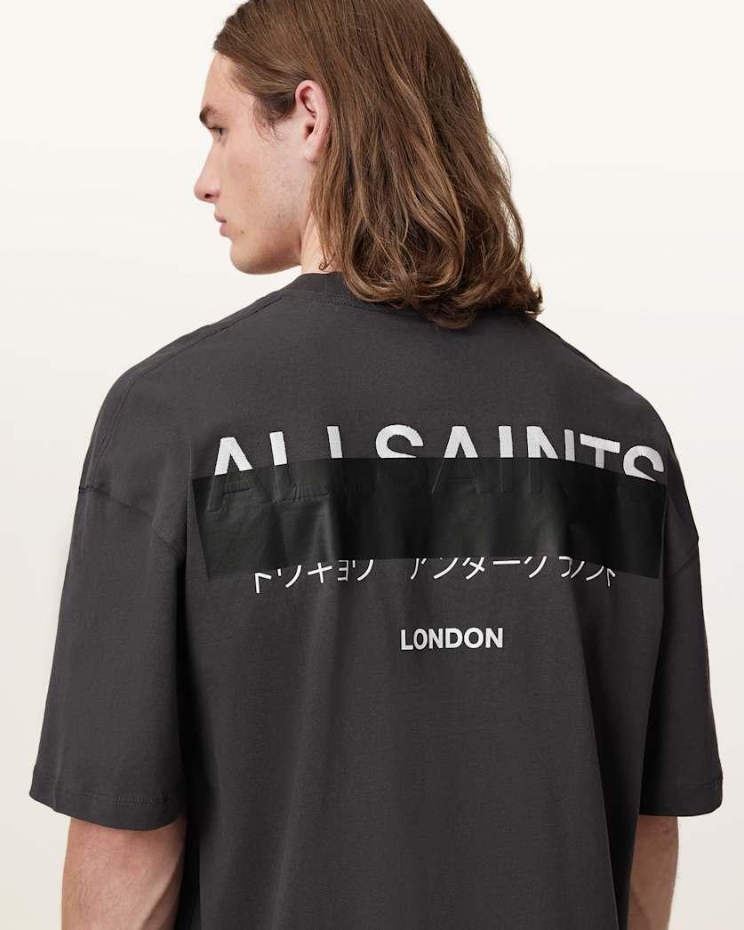 Redact Oversized Embroidered Logo T-Shirt by ALLSAINTS Redact Oversized Embroidered Logo T-Shirt by ALLSAINTS