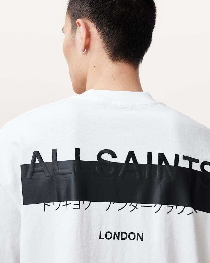 Redact Oversized Embroidered Logo T-Shirt by ALLSAINTS