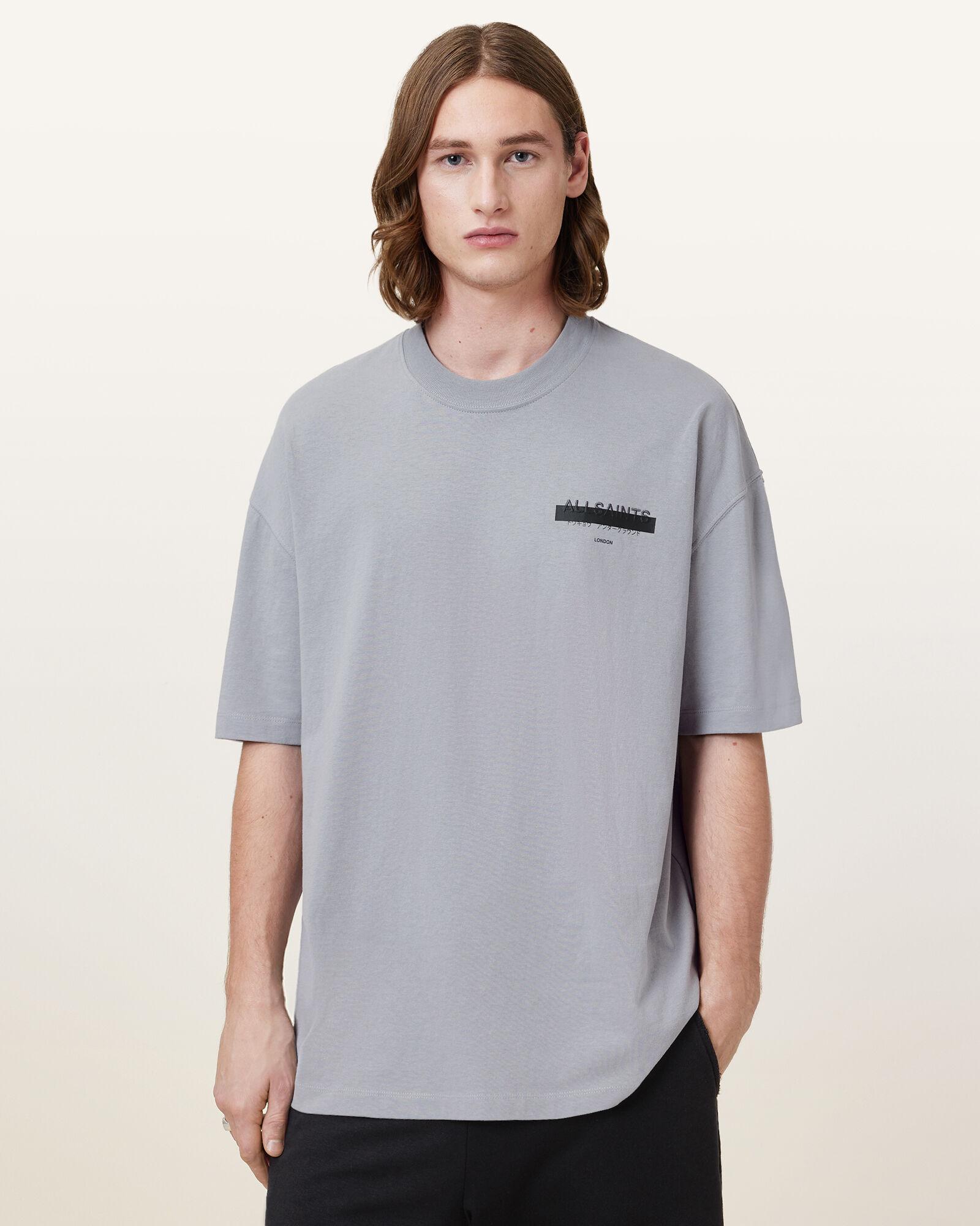 Redact Oversized Embroidered Logo T-Shirt by ALLSAINTS Redact Oversized Embroidered Logo T-Shirt by ALLSAINTS