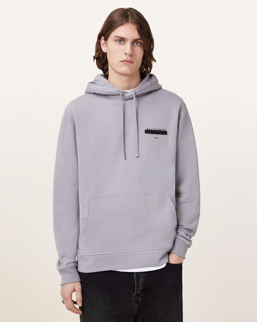 Redact Pullover Embroidered Logo Hoodie by ALLSAINTS