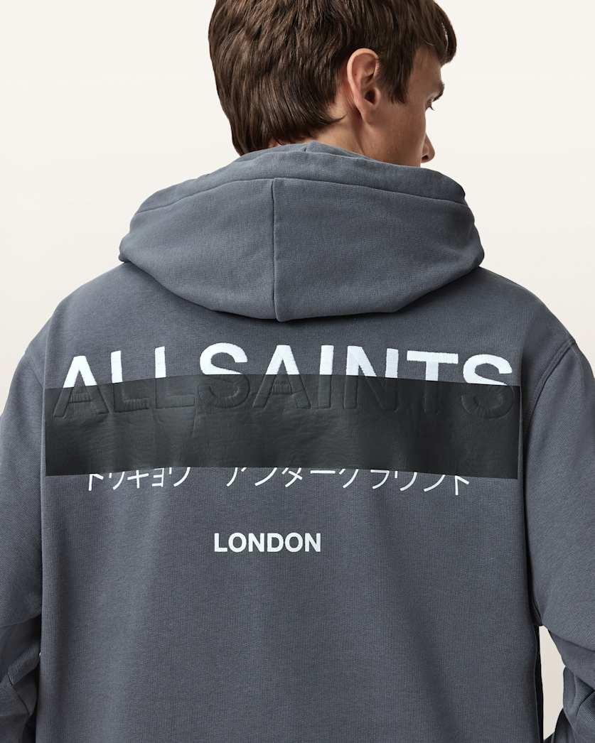 Redact Pullover Embroidered Logo Hoodie by ALLSAINTS