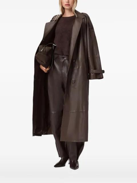 Reed belted leather coat by ALLSAINTS