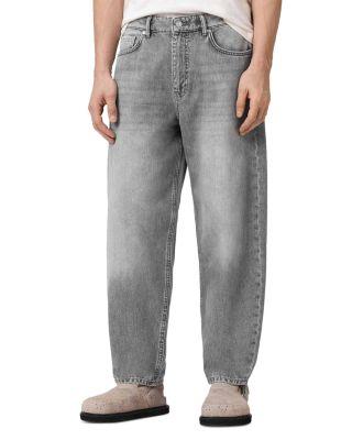 Regular Fit Curved Jeans in Washed Grey by ALLSAINTS